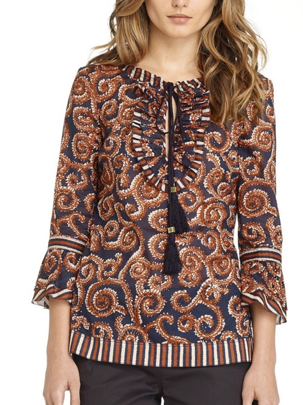 Tory Burch Gwenna Cotton Tunic 🧡